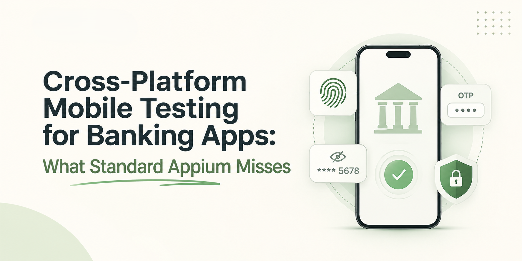 Cross-Platform Mobile Testing for Banking Apps: What the Standard Appium Stack Misses - QApilot