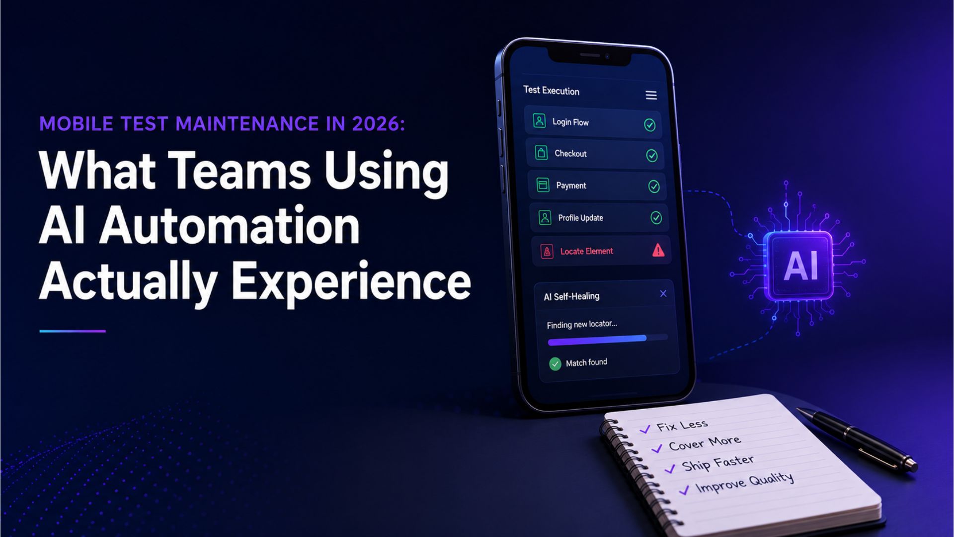 Mobile Test Maintenance in 2026: What Teams Using AI Automation Actually Experience - QApilot Blog